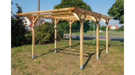 Carport, abri de voiture  3.04x5.12 m - 15.57 m2