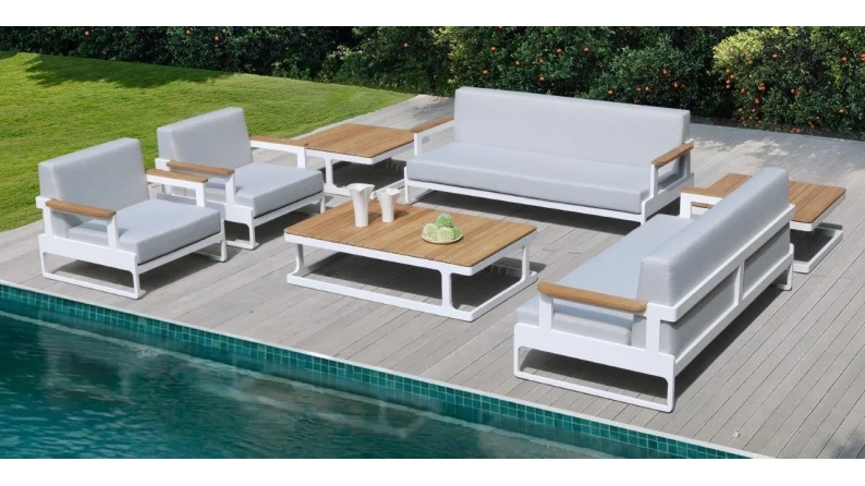 Table de jardin 140x85xH.37 cm