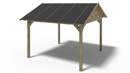 Pergola de jardin 4.04x4.17m - traité