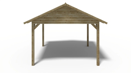 Pergola de jardin 4.04x4.17m - traité