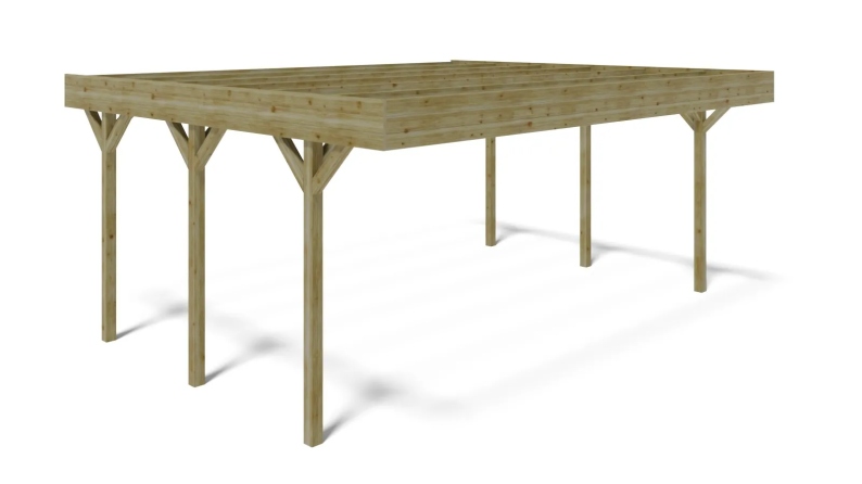 Carport, abri de voiture  6.06x5.03 m - 30.48 m2