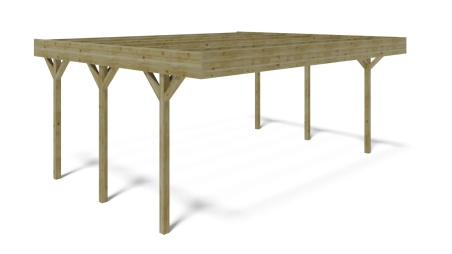 Carport, abri de voiture  6.06x5.03 m - 30.48 m2