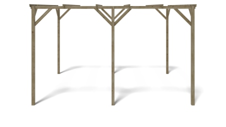 Carport, abri de voiture  3x4 m - 12 m2