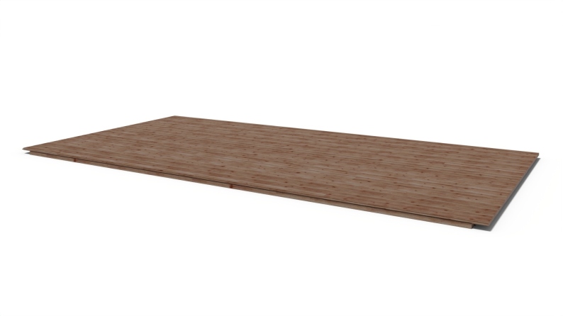 Plancher universel pour abris de jardin -  mm - paquet de 3 m2 - Traité