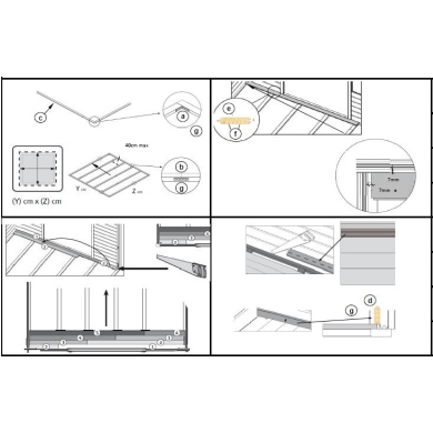 Plancher universel pour abris de jardin - 18 mm - paquet de 3 m2 - Traité 2