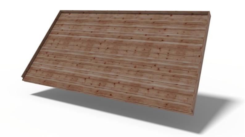Plancher universel pour abris de jardin -  mm - paquet de 3 m2 - Traité