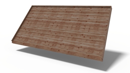 Plancher universel pour abris de jardin -  mm - paquet de 3 m2 - Traité