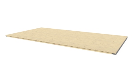 Plancher universel pour abris de jardin - 18 mm - paquet de 3 m2 - Non traité