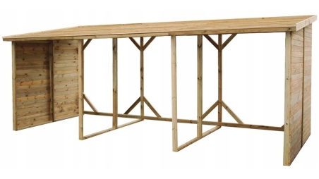 Bûcher 20 m3 - 5.2x2 m - H.2.06 m - Traité