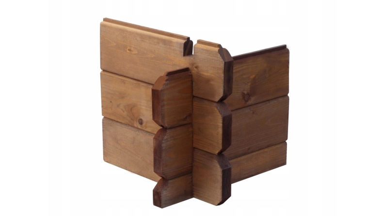 Terrasse en bois avec balustrade pour abri en bois - 8m2 - 4m x 2m - imprégnée - couleur: marron