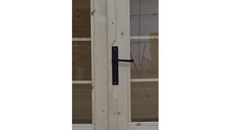 Abri de jardin en bois - 16m2 - 4x4m - Ep. 40mm - Couleur: naturel