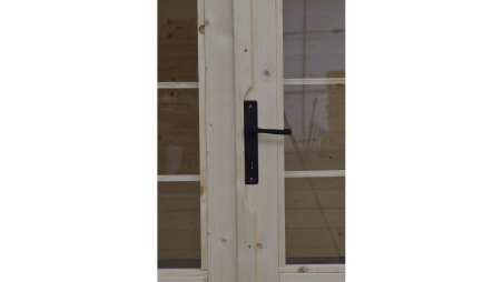 Abri de jardin en bois - 16m2 - 4x4m - Ep. 40mm - Couleur: naturel