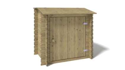 Armoire de jardin en bois -1.2x0.89 m - H.1.13 m - imprégné