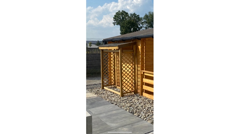 Bûcher 1.96 m3 - 1.8x0.64 m - H.1.8 m - Traité