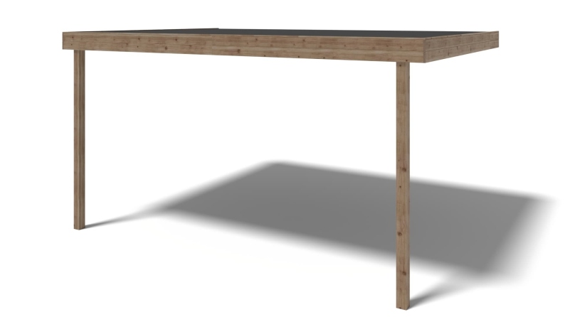 Pergola de jardin 3.02x4.24m - traité