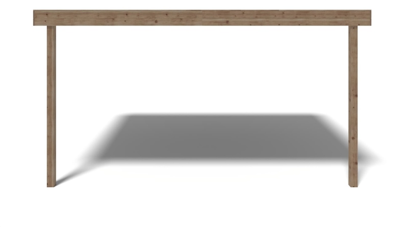 Pergola de jardin 3.02x4.24m - traité