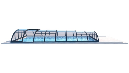 Abri de piscine Horizon - 7.03x3.36 m - polycarbonate massif 3 mm - pour piscine BAS7307