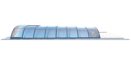 Abri de piscine Horizon - 8.58x3.92 m - polycarbonate alvéolaire 8 mm - pour piscine BAS7309