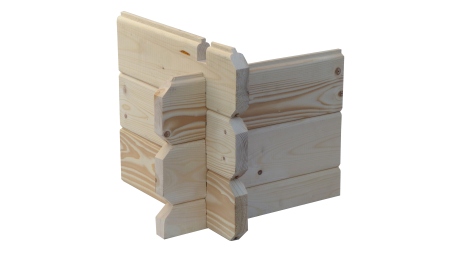 Abri de jardin en bois - 9m2 - 3x3m - Ep. 28mm - Couleur: naturel