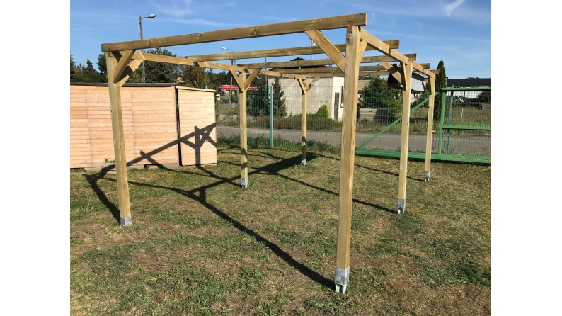 Carport, abri de voiture  3x5.1 m - 15.3 m2