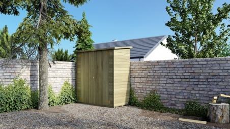 Armoire de jardin à outils 1.66x0.82 m H.1.86 - avec plancher et paroi arrière