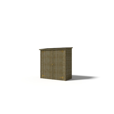 Armoire de jardin à outils 1.66x0.82 m H.1.86 - avec plancher et paroi arrière 2