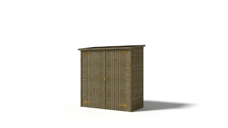 Armoire de jardin à outils 1.66x0.82 m H.1.86 - avec plancher et paroi arrière