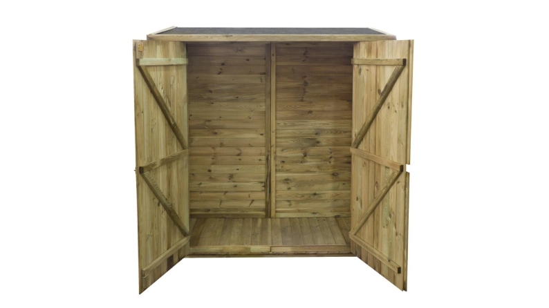 Armoire de jardin à outils 1.66x0.82 m H.1.86 - avec plancher et paroi arrière