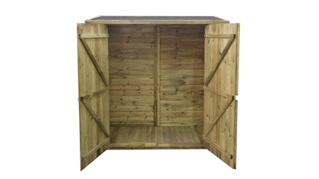 Armoire de jardin à outils 1.66x0.82 m H.1.86 - avec plancher et paroi arrière