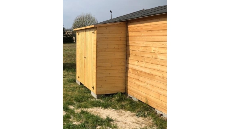 Armoire de jardin à outils 1.66x0.82 m H.1.86 - avec plancher et paroi arrière