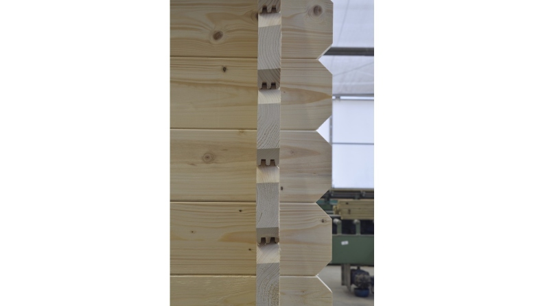 Abri de jardin en bois - 20m2 - 5x4m - Ep. 40mm - Couleur: naturel