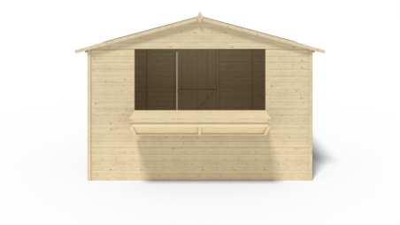 Kiosque/ stand de marché/ de vente 5.72 m2 - 3.11x1.84 m - 19 mm