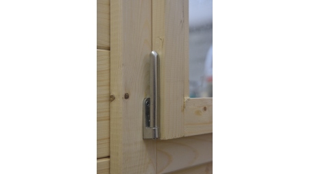 Abri de jardin en bois - 30m2 - 6x5m - Ep. 40mm - Couleur: naturel