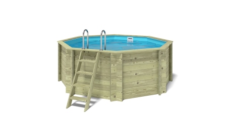 Piscine en bois Coral 3.25x3.25 - H.1.18 m autoportante