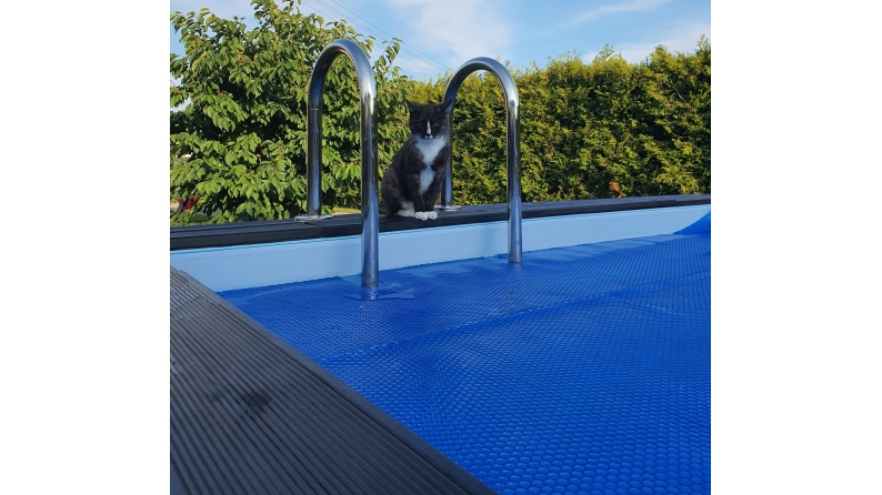 Bâche à bulles d'été 2.96 x 2.96 m pour piscine BAS7301