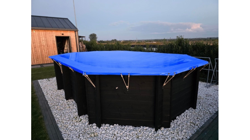 Bâche d'hiver  6.26 x 3.01 m pour piscine BAS7307