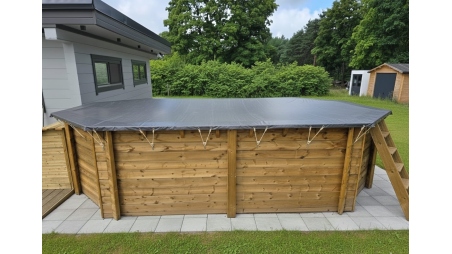 Bâche d'hiver  6.26 x 3.01 m pour piscine BAS7307