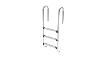 Échelle de piscine à 3 marches en acier inoxydable