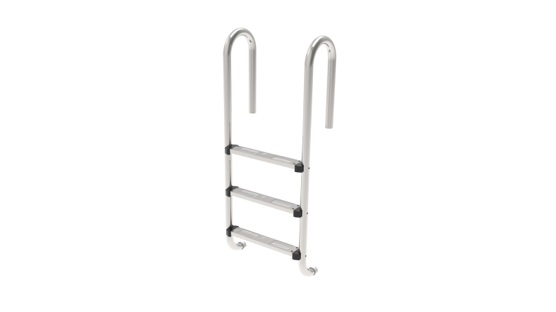 Échelle de piscine à 3 marches en acier inoxydable