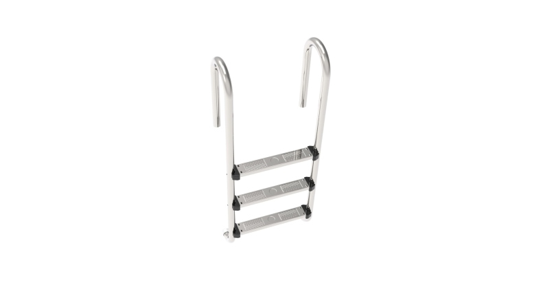 Échelle de piscine à 3 marches en acier inoxydable