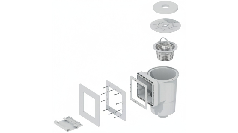 Skimmer et buse de refoulement