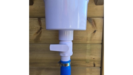 Vanne à bille unidirectionnelle pour piscine Ø38 mm