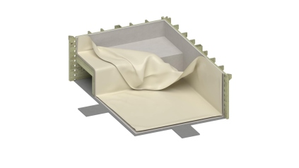 Liner 0.75 mm, Sable, pour piscine Nemo avec plage immergée BAS7302