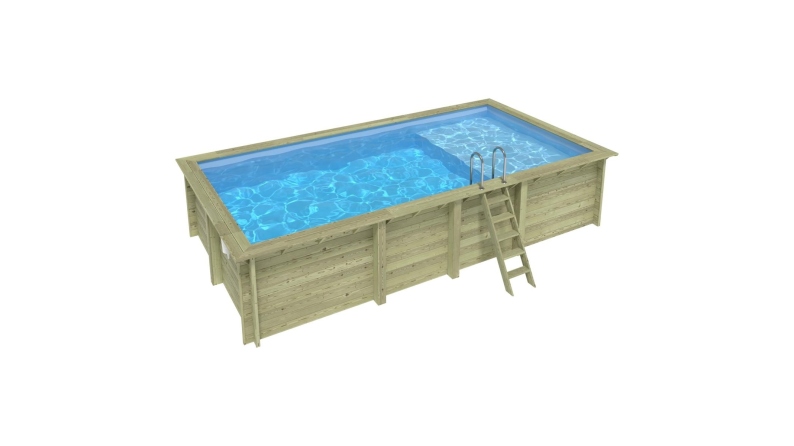 Liner 0.75 mm, gris clair, pour piscine Aqua avec plage immergée BAS7308