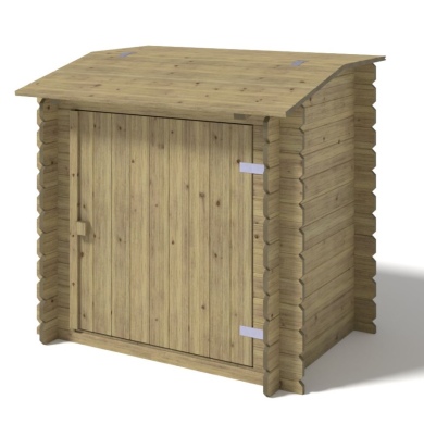 Armoire de jardin en bois -1.2x0.89 m - H.1.13 m - imprégné