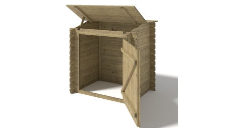 Armoire de jardin en bois -1.2x0.89 m - H.1.13 m - imprégné
