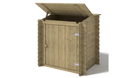 Armoire de jardin en bois -1.2x0.89 m - H.1.13 m - imprégné