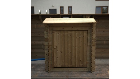 Armoire de jardin en bois -1.2x0.89 m - H.1.13 m - imprégné