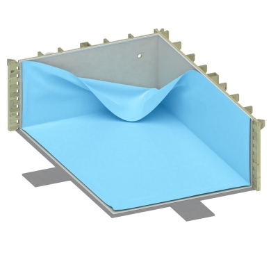 Liner 0.75 mm, bleu pâle, pour piscine NEMO BAS7302