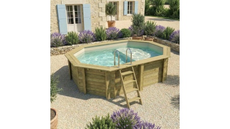 Piscine NEMO 4.3 x 3 - H.1.18 m avec plage, sable, cadre en métal - sans dalle